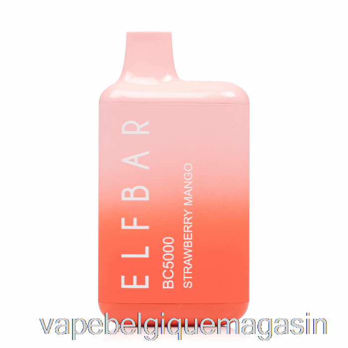 Vape Shop Bruxelles Bc5000 0% Zéro Nicotine Jetable Fraise Mangue